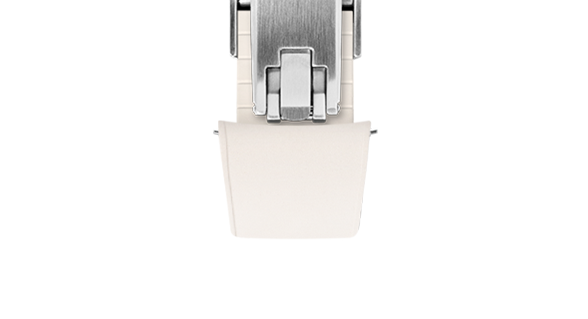 White CTS Rubber Strap for Ulysse Nardin Freak X