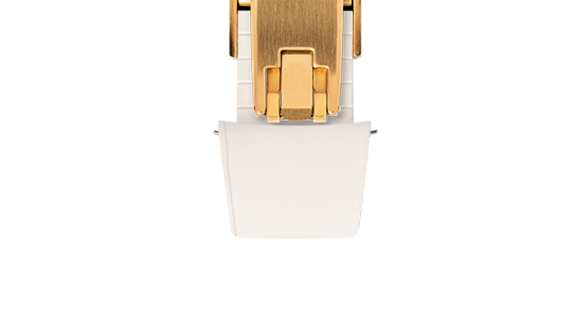 White CTS Rubber Strap for Ulysse Nardin Freak X