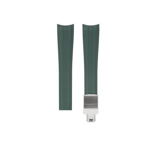 Emerald Green Rubber Strap