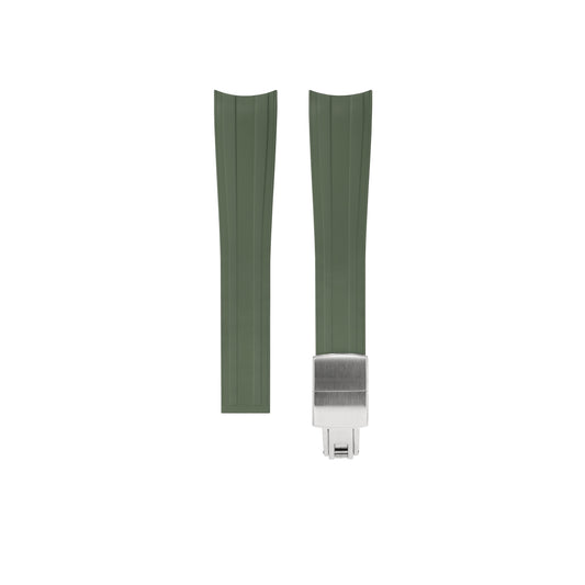 Olive Green Rubber Strap
