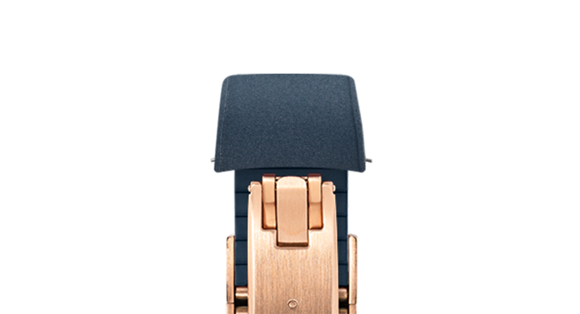 Navy CTS Rubber Strap for Ulysse Nardin Freak X