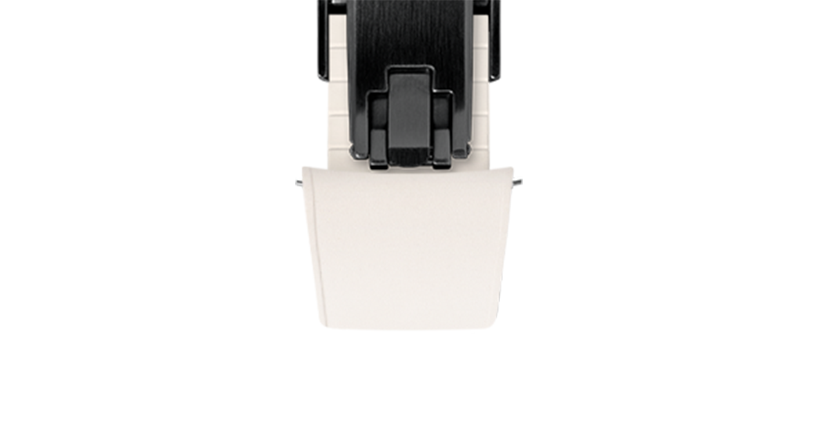 White CTS Rubber Strap for Ulysse Nardin Freak X