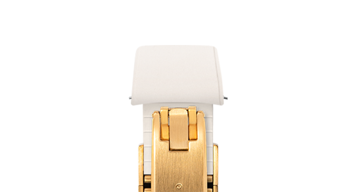 White CTS Rubber Strap for Ulysse Nardin Freak X