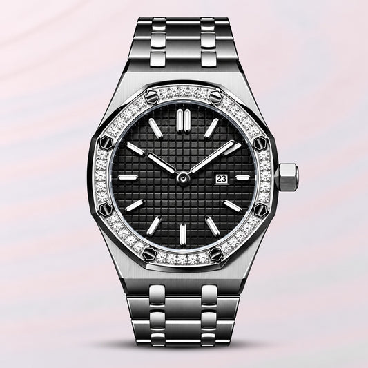 Ladies Seikoak Luxury Ice Black Watch | 34mm