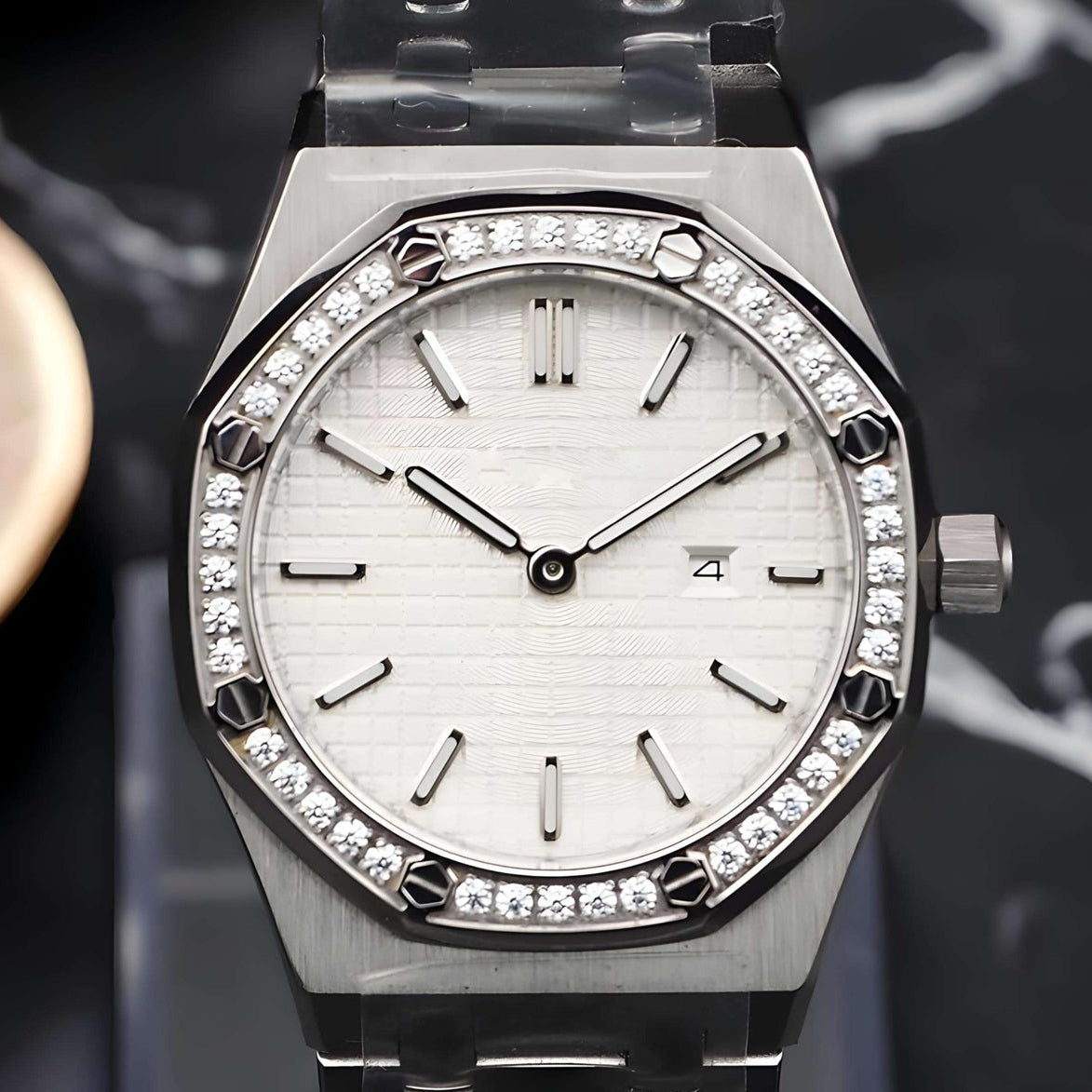 Ladies Seikoak Luxury Ice White Watch | 34mm